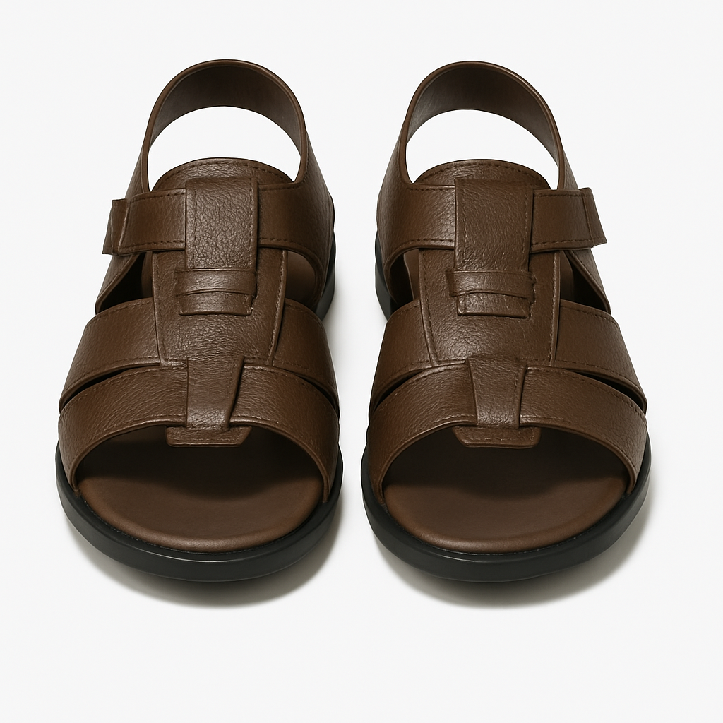 Dark Brown Fisherman Sandals