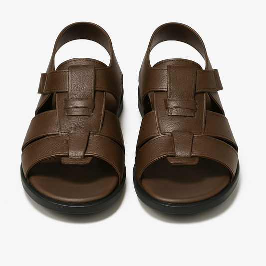 Dark Brown Fisherman Sandals