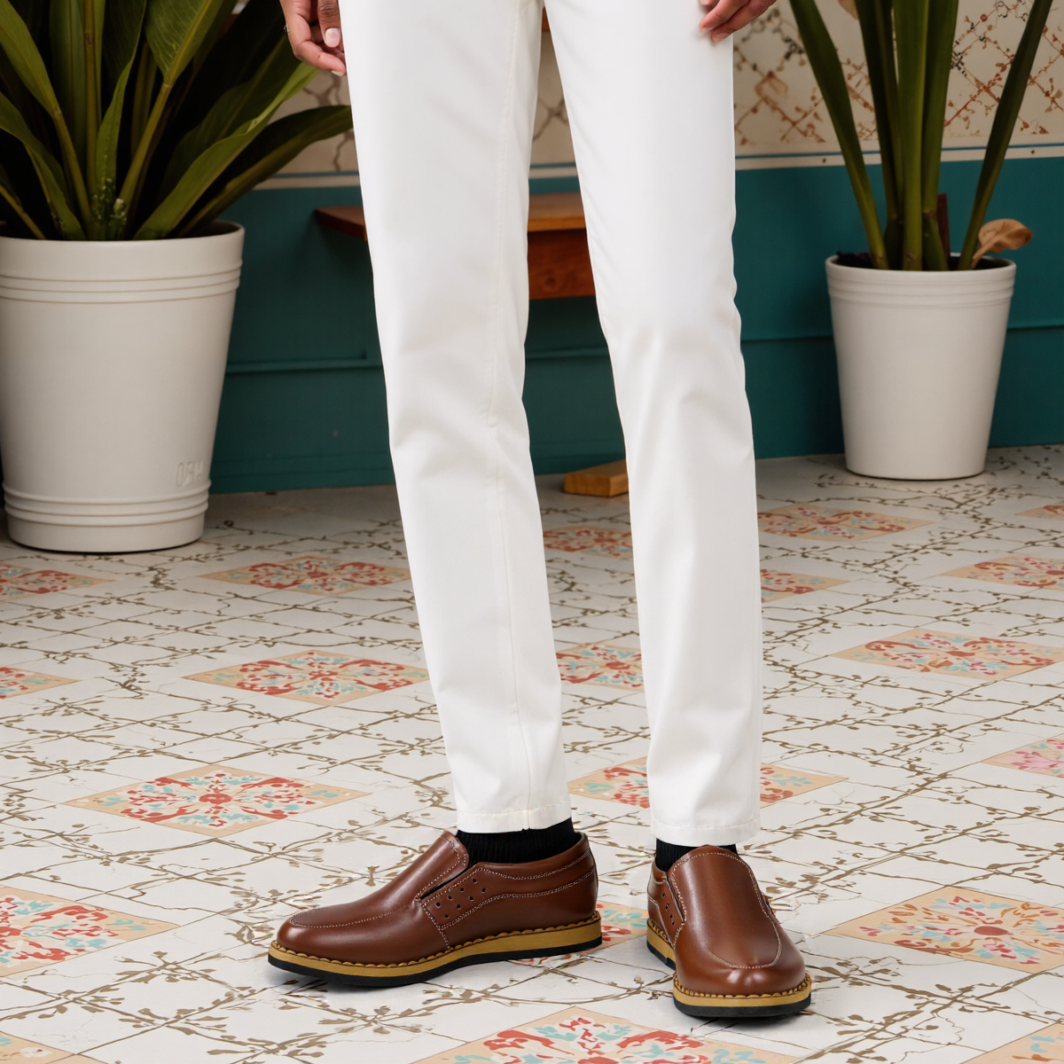 Heritage Brown Slip-Ons