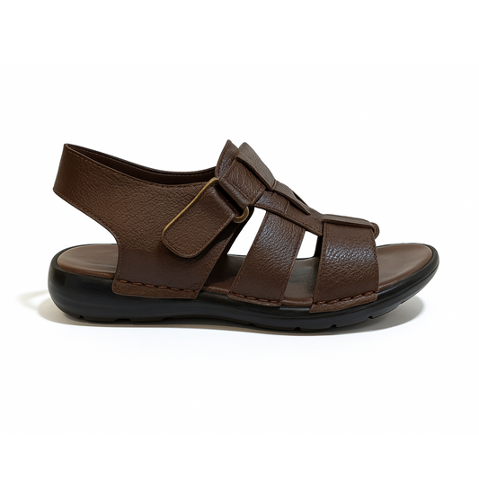 Dark Brown Fisherman Sandals