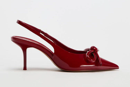 Elarawalk Velvet Red Slingback