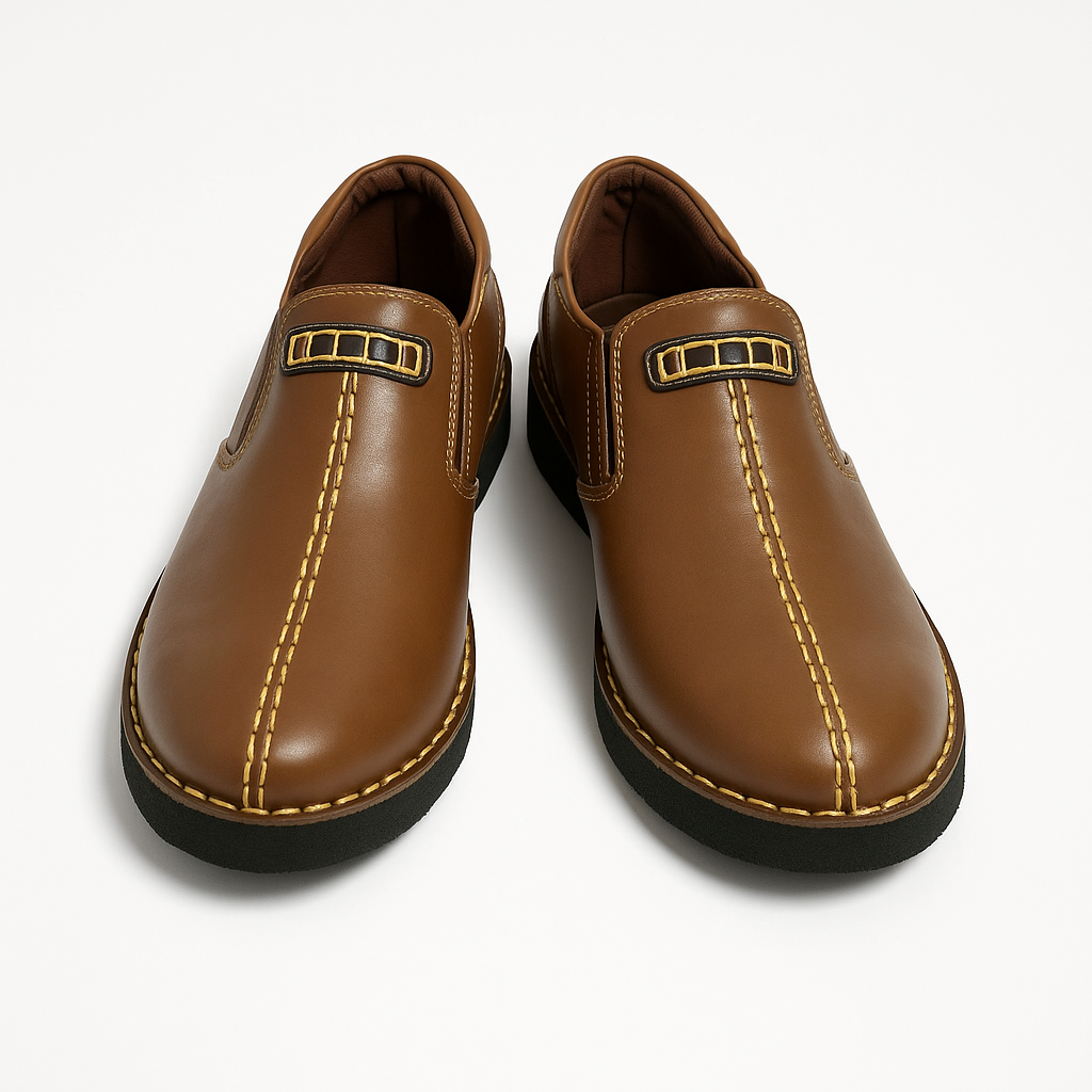 Classic Chestnut Slip-On Loafers