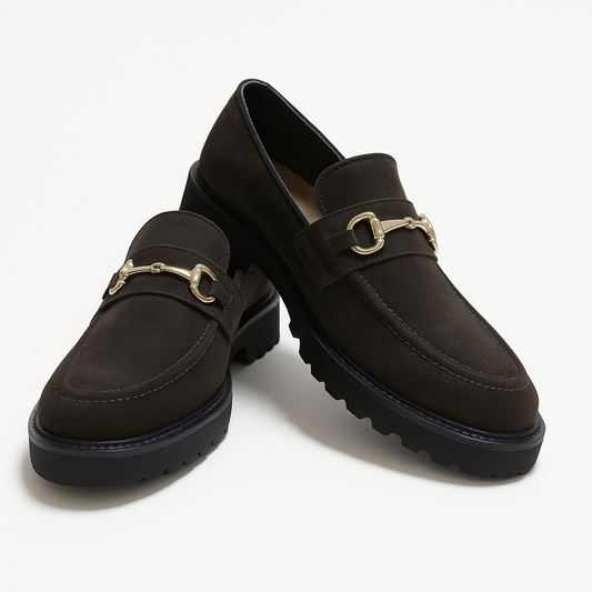 Onyx Lug Sole Bit Loafers