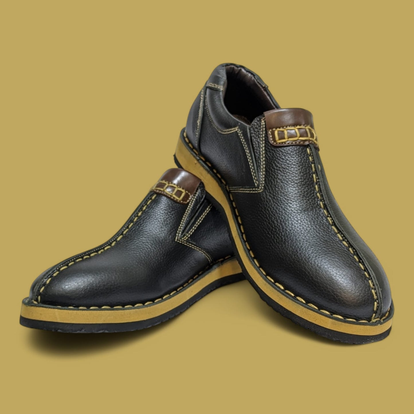 Dual-Tone Urban Comfort Loafers
