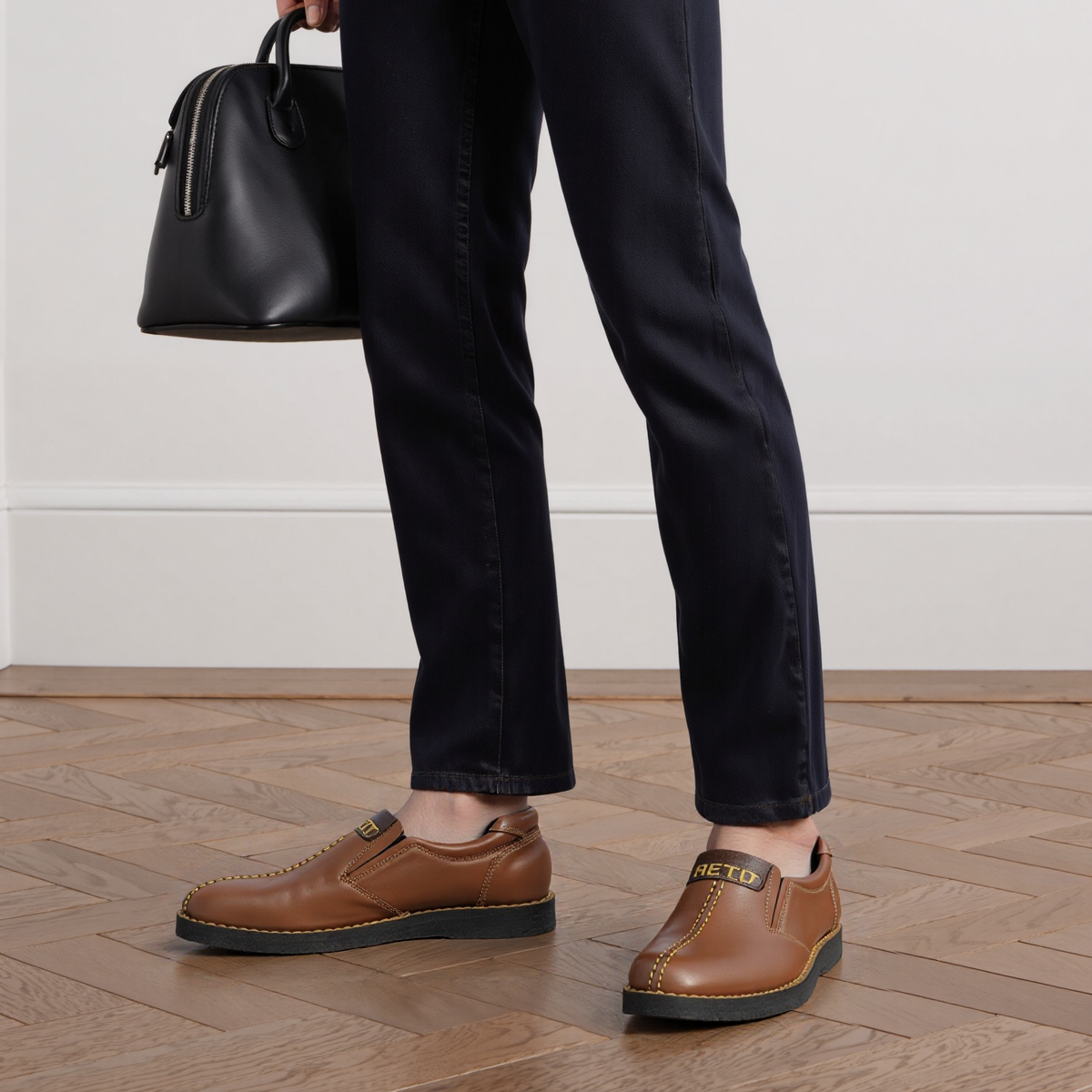 Classic Chestnut Slip-On Loafers