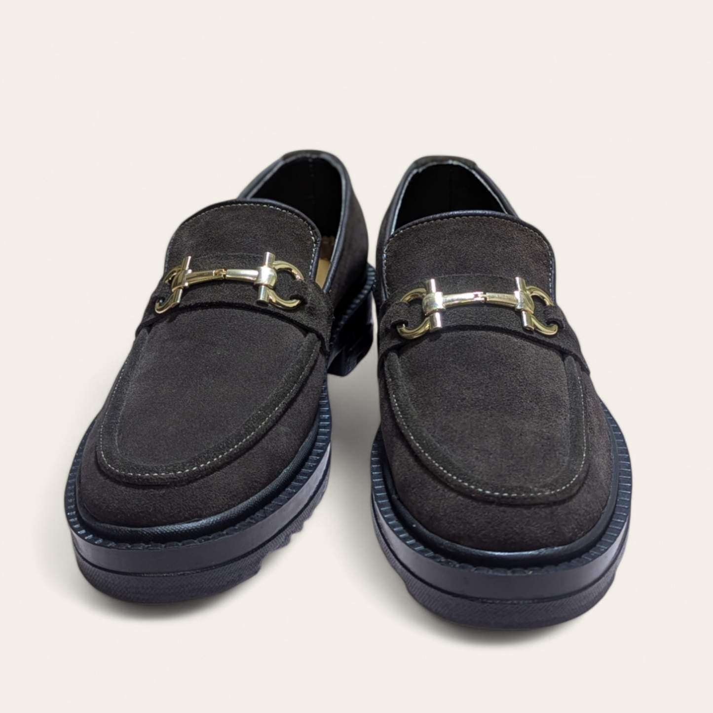 Onyx Lug Sole Bit Loafers